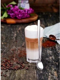 Merkloos Latte Macchiato Lepels – RVS Lange Yoghurt, Dessert Of Koffie Lepeltjes – Set Van 6 Stuks -Keukenheld Verkoopwinkel 912x1200