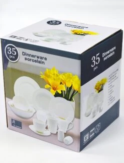 JT Serviesset - Wit - 35delig - 4 Persoons - Luxe Reliëf Design 15 JT Serviesset - Wit - 35delig - 4 Persoons - Luxe Reliëf Design -Keukenheld Verkoopwinkel 917x1200 5