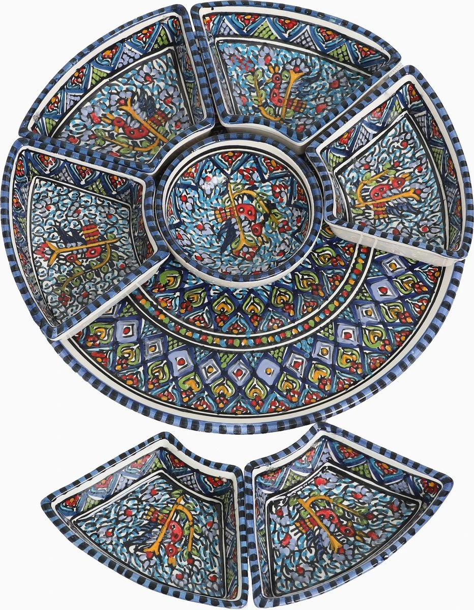 CRAFLAIR ~ Serveerschaal ~ Tapas Schaaltjes ~ 8-delig Set ~ Tapasschaal ~ Handgemaakt Aardewerk 6 CRAFLAIR ~ Serveerschaal ~ Tapas Schaaltjes ~ 8-delig Set ~ Tapasschaal ~ Handgemaakt Aardewerk - Afbeelding 6