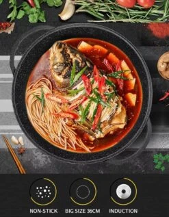 Cheffinger | Luxe Wokpan Met Deksel | 36CM | Alle Warmtebronnen | Oriental 8 Cheffinger | Luxe Wokpan Met Deksel | 36CM | Alle Warmtebronnen | Oriental -Keukenheld Verkoopwinkel 935x1200