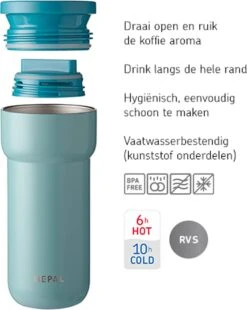 Mepal Isoleerbeker Ellipse 375 Ml – Houdt Je Drankje 4 Uur Warm En 8 Uur Koud – Nordic Pink – Koffiebeker To Go – Lekdicht – Thermosbeker -Keukenheld Verkoopwinkel 955x1200 1