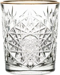 Libbey Hobstar Drinkglas Gold – 355 Ml / 35,5 Cl - 6 Stuks - Vintage Design - Hoge Kwaliteit - Gouden Rand -Keukenheld Verkoopwinkel 956x1200