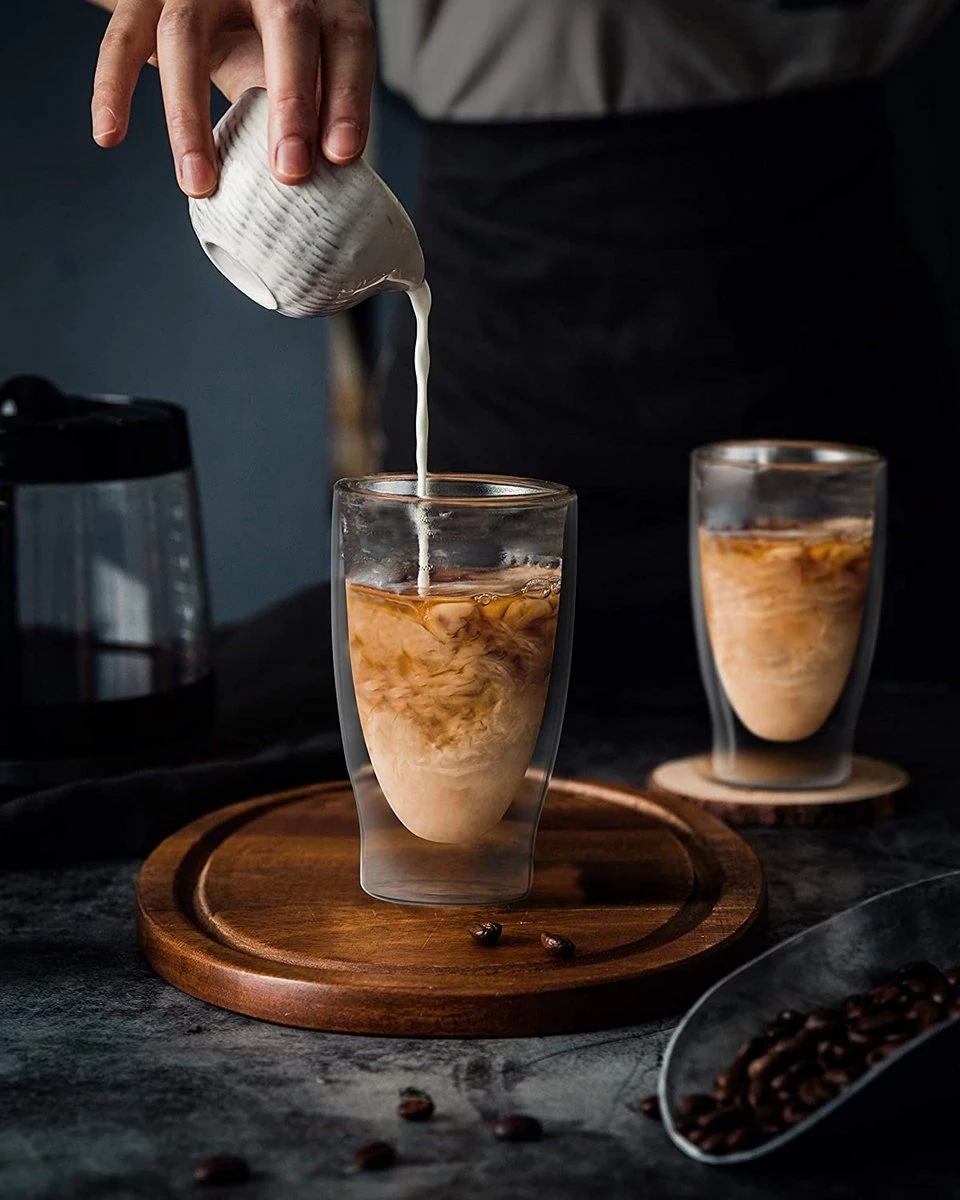 DUOS Gläser 2x (80, 200, 310, 400ml) - Feelino Dubbelwandige Glazen/thermoglazen/theeglazen/koffieglazen Met Zweefeffect Houden Dranken Langer Warm En Langer Koud 2 DUOS Gläser 2x (80, 200, 310, 400ml) - Feelino Dubbelwandige Glazen/thermoglazen/theeglazen/koffieglazen Met Zweefeffect Houden Dranken Langer Warm En Langer Koud - Afbeelding 2