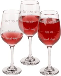 Out Of The Blue Grappig Wijnglas Met Tekst - Wijncadeau Voor Vrouwen - Cadeau Sinterklaas Kerst Verjaardag - Wijnglas Met Wijnhumor En Print: Good Day, Bad Day, Don’t Even Ask 12 Out Of The Blue Grappig Wijnglas Met Tekst - Wijncadeau Voor Vrouwen - Cadeau Sinterklaas Kerst Verjaardag - Wijnglas Met Wijnhumor En Print: Good Day, Bad Day, Don’t Even Ask -Keukenheld Verkoopwinkel 970x1200