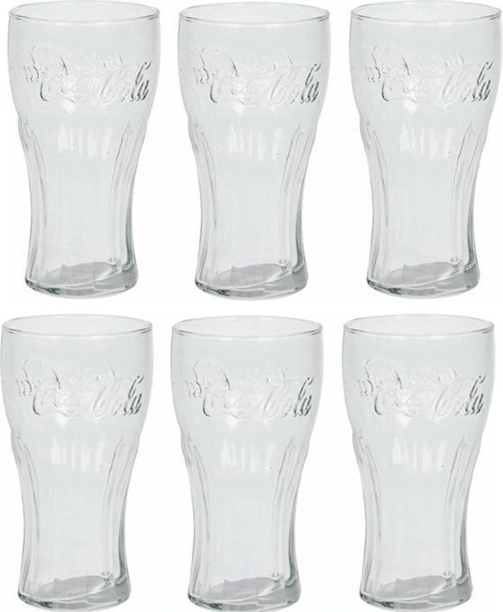 Coca-Cola Coca Cola Glas Contourglazen 27cl Doos 6 Stuks 4 Coca-Cola Coca Cola Glas Contourglazen 27cl Doos 6 Stuks - Afbeelding 4